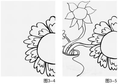 奇異花草兒童畫(huà)創(chuàng)作步驟01,02
