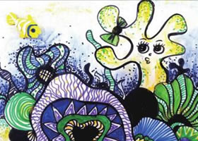 夢幻珊瑚海兒童繪畫步驟