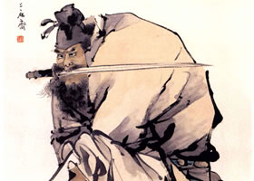 任伯年《鐘馗捉鬼圖》欣賞