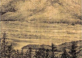 董源《夏景山口待渡圖》賞析