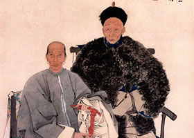 任伯年《趙德昌夫婦像》欣賞
