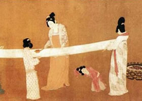 張萱《搗練圖》賞析