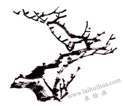 梅花的畫法步驟02