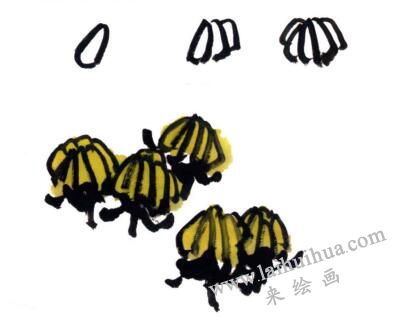 菊花的畫法步驟03