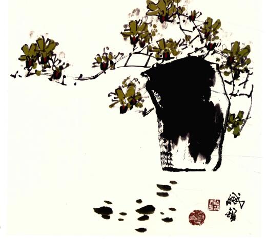 迎春花的畫法步驟解析