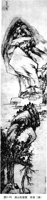 溪山松屋圖