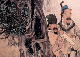 任伯年《承天夜游圖》欣賞