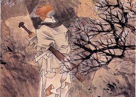 任伯年《桃源問津圖》欣賞