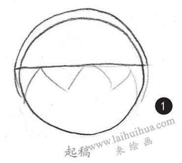 男生頭發(fā)素描畫法步驟01