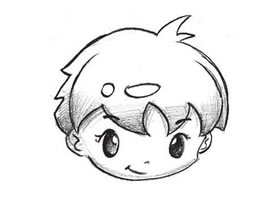 頭發(fā)素描畫(huà)法步驟