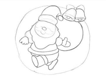 圣誕老人的創(chuàng)意素描畫法步驟01