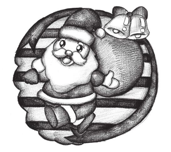 圣誕老人的創(chuàng)意素描畫法