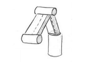 機械手臂的創(chuàng)意素描畫法