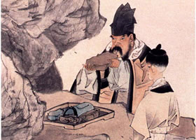 任伯年《東坡玩硯圖》欣賞