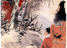 任伯年《寒林高士圖》欣賞