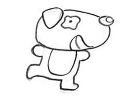 小狗創(chuàng)意素描畫(huà)法