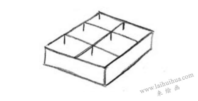 顏料盒的創(chuàng)意素描畫法步驟02