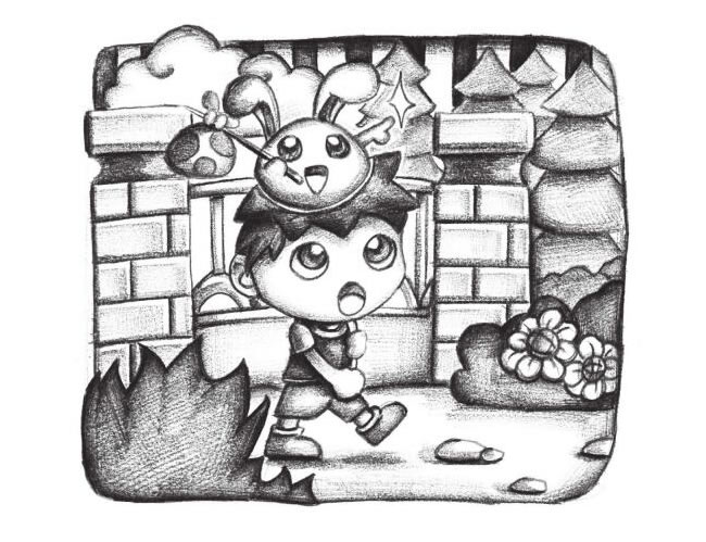 上學(xué)的路上創(chuàng)意素描畫法