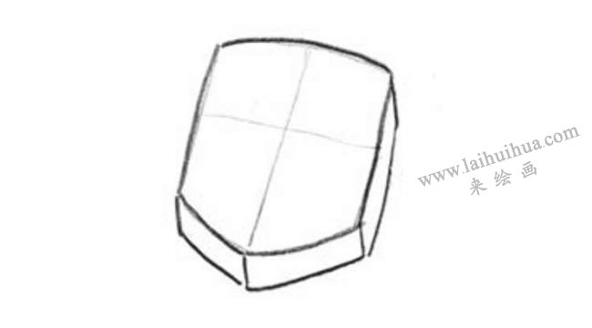 盾牌的創(chuàng)意素描畫(huà)法步驟02