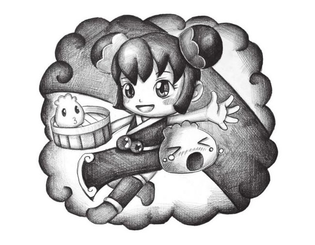 中華小吃（美食）創(chuàng)意素描畫法