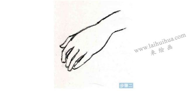 人物手部速寫刻畫步驟02