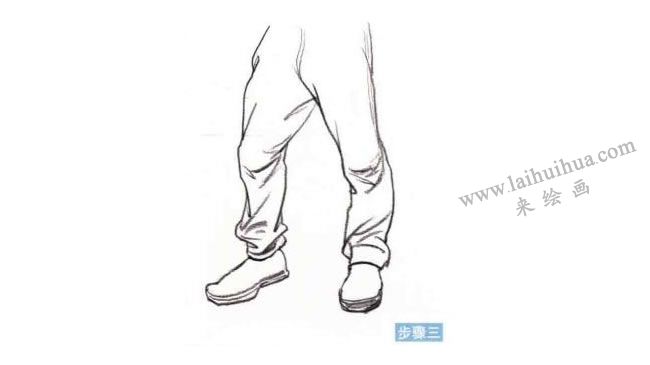 人物腿部速寫刻畫步驟03