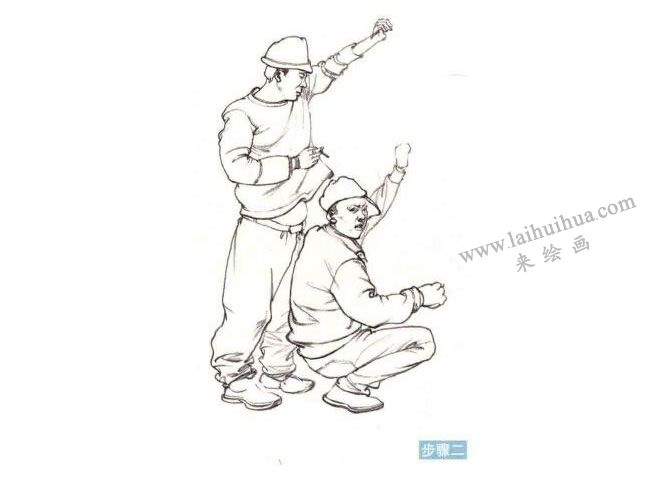 人物場(chǎng)景速寫(xiě)步驟02