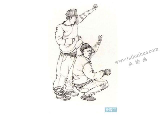 人物場(chǎng)景速寫(xiě)步驟03