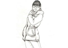 女性站姿速寫步驟詳解