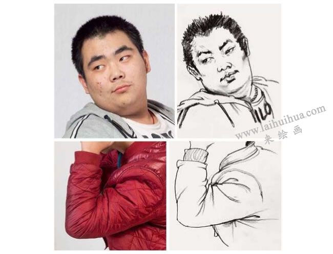 上肢衣紋的表現(xiàn)