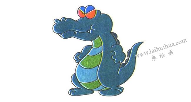 鄂魚卡通畫法步驟04