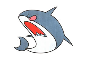鯊魚卡通畫