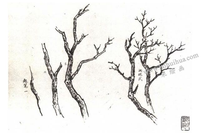 中國畫技法圖例02