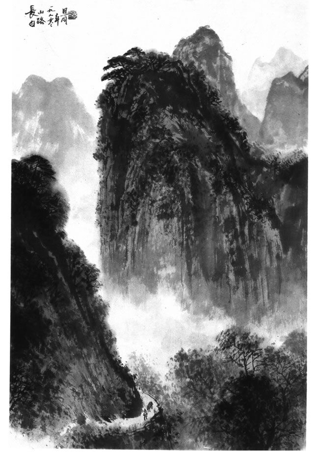 中國山水畫的填色方法