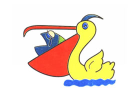 水鳥兒童卡通畫
