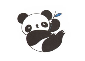 大熊貓兒童卡通畫