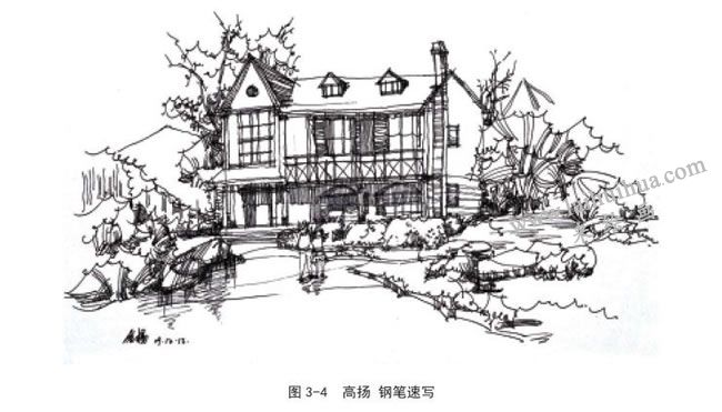 高揚(yáng) 鋼筆速寫