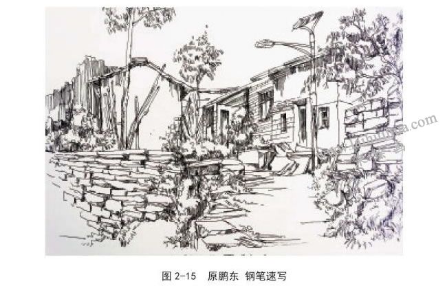 風(fēng)景速寫對角線構(gòu)圖