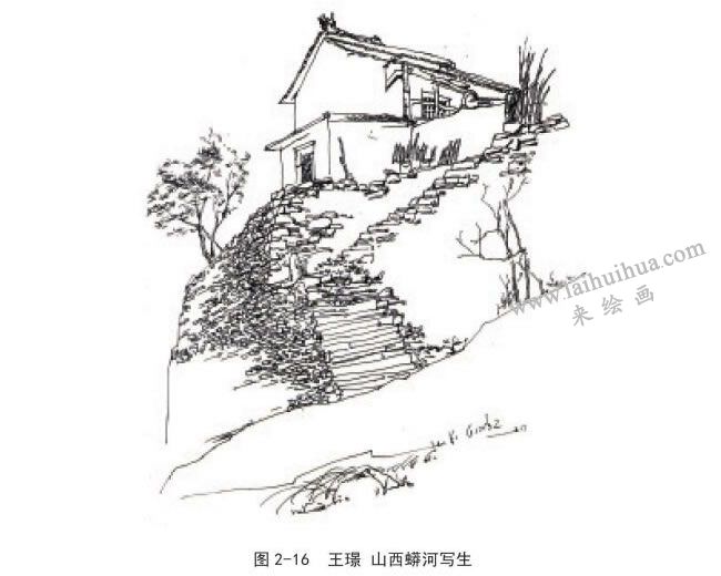 風(fēng)景速寫三角形構(gòu)圖