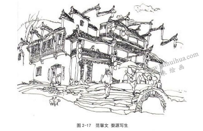 風(fēng)景速寫放射線形構(gòu)圖