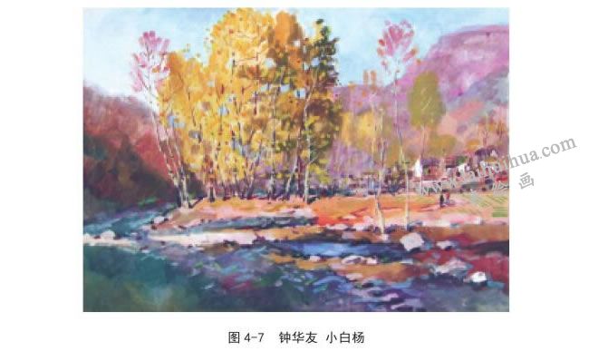 鐘友華  小白楊速寫作品