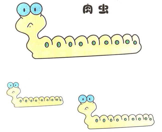 肉蟲(chóng)兒童卡通畫(huà)