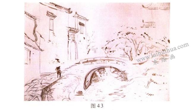 《小橋?流水?人家》風景水彩畫的寫生步驟01