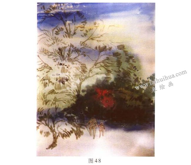 《歸途》風景水彩畫的寫生步驟02