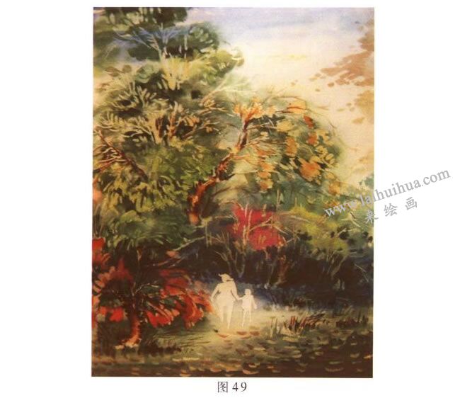 《歸途》風景水彩畫的寫生步驟03