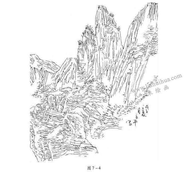 山石的表現(xiàn)技法03
