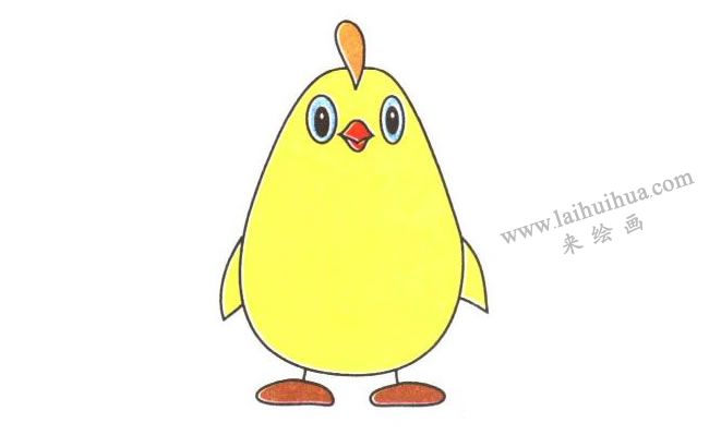 小雞兒童卡通畫