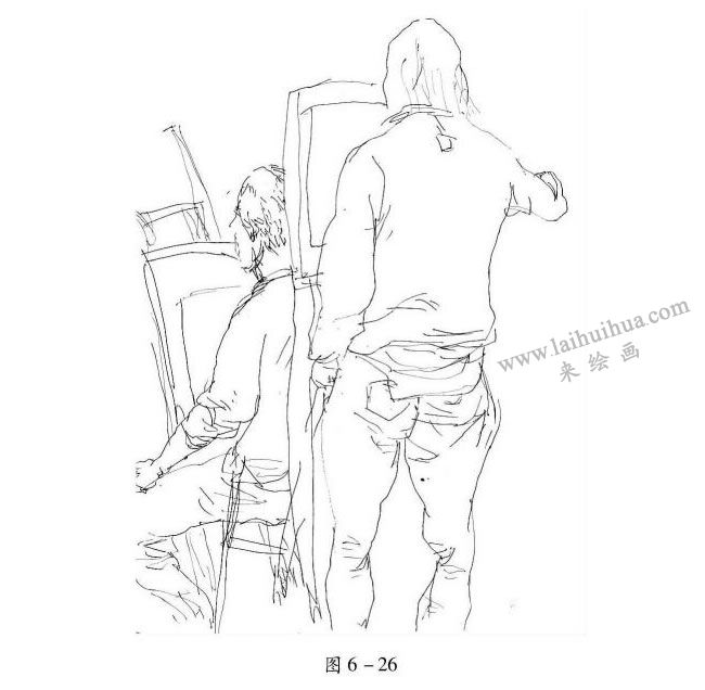 人物腰部衣服速寫