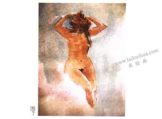 人體水彩畫(huà)寫(xiě)生步驟03