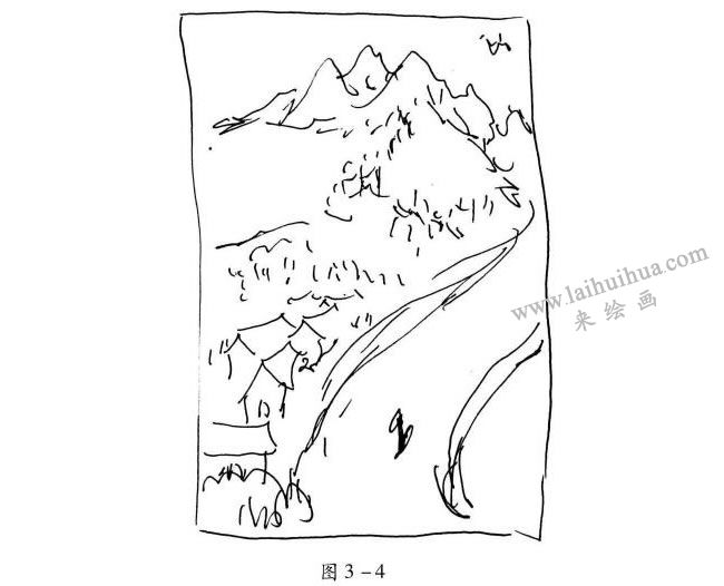 速寫“S”形構(gòu)圖